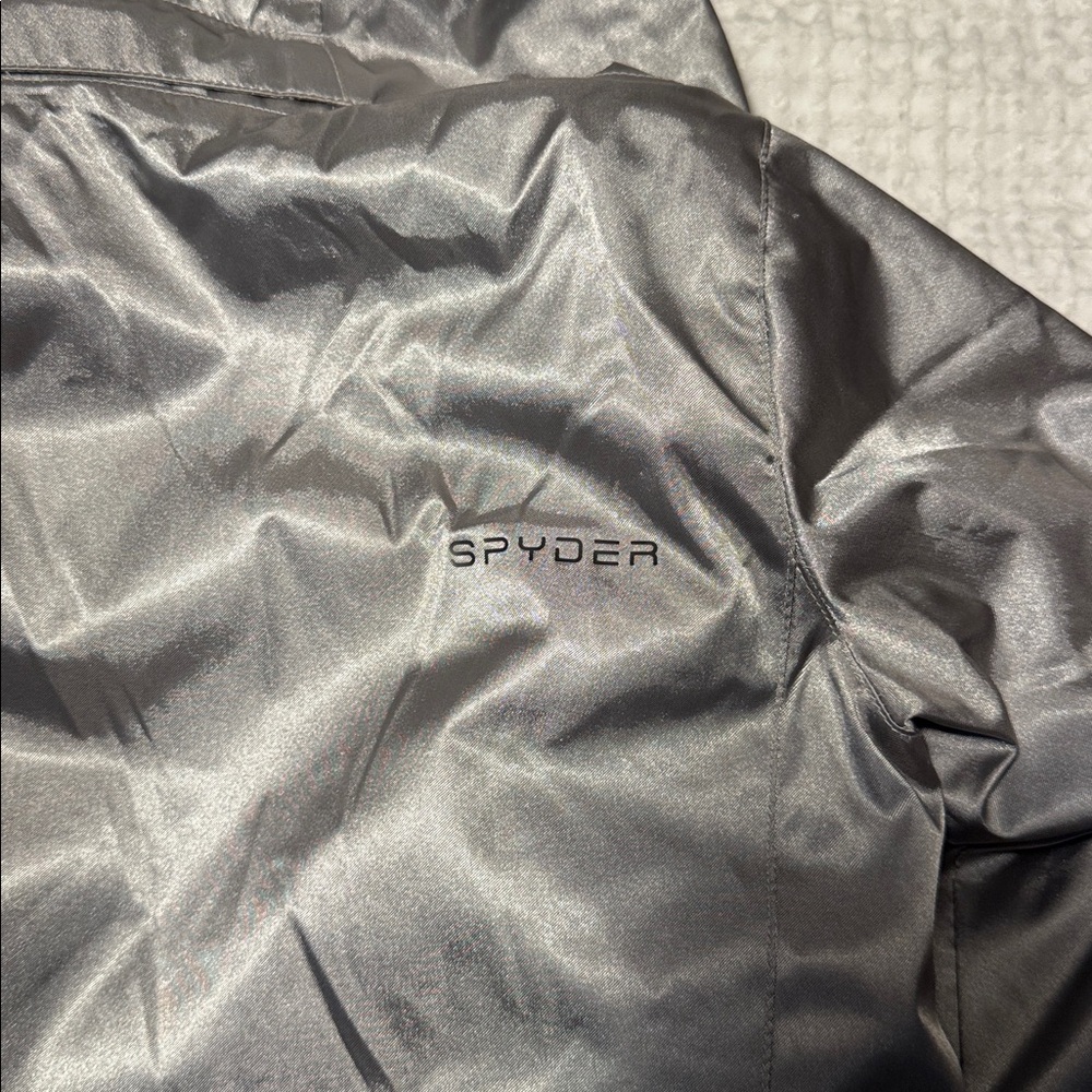 Spyder Girls Lola Insulated Ski or Snow Jacket Silver - Picture 11 of 13